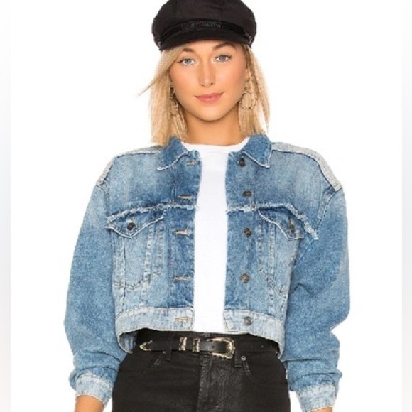 Free People Bedford Cropped Jean Jacket - Picture 3 of 10